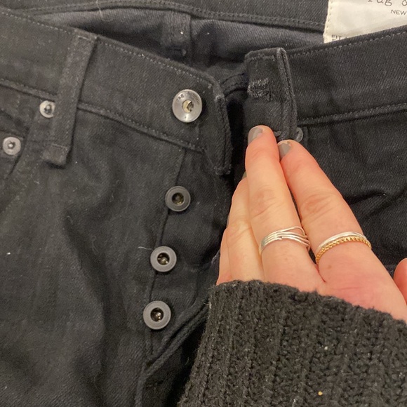 Rag & bone men’s black jeans - Picture 5 of 5